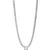 Purelei Grande catena a maglia barbazzale con chiusura a charm, in acciaio inox, placcato oro 14 K, oro rosa o argento, 50/55 cm, larghezza 6,6 mm, combinabile con charm, impermeabile e regolabile