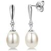 Miore - Orecchini pendenti da donna, oro bianco 9k (375), cod. MG9004E