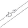 Amberta Catenina Argento 925 per Donna Uomo | Collanina Sottilissima Semplice & Elegante Girocollo Maglia Fine Veneziana Quadrata Piccola 40/45/50/55/60 cm: 45 cm Catenina Veneziana