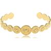 Made by Nami Bracciale Donna Oro Regolabile - Boho Acciaio Chirurgico Placcatura 18k Motivo Sole