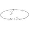SOFIA MILANI - Bracciale da Donna in Argento 925 - Ciondolo a Foglia - B0334