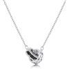 Linawe Collana con ciondolo in tormalina con pietre preziose, collane in argento da donna, collana con ciondolo a catena in acciaio inossidabile, gioielli di cristallo pietra portafortuna