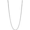 Purelei® Fine Vintage Collana - catena in acciaio inox intrecciata, placcata 14K, oro rosa o argento - 40-45 cm - 2,3 mm di larghezza - perfetta per il layering - resistente all'acqua - regolabile