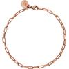 Purelei Waina Bracciale da donna (oro rosa), impermeabile, elegante e semplice cinturino in acciaio inox, regalo per donne, lunghezza regolabile 16-19 cm, Acciaio inossidabile