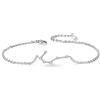 Clearine Bracciale Argento 925 Oroscopo 12 Costellazione Regalo per Compleanno Astrologia Braccialetto Trasparente Cancer