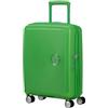 American Tourister Soundbox - Valigia Bagaglio a Mano 55 x 40 x 20/23 cm - Trolley Rigido per EasyJet & la Maggior Parte delle Compagnie Aeree, Espandibile, 35.5/41L, (Grass Green)