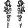 Clearine Orecchini Donna Boemia Boho Cristallo Matrimonio da sposa Multiple lacrima Ciondolare