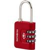 Samsonite TA Revolution - Lucchetto a combinazione TSA con codice a 3 cifre, lucchetto per bagagli sicuro per valigie e borse, lucchetto per valigia, Rosso
