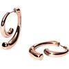 Purelei® Orecchini a spirale - Due pezzi design a spirale - Acciaio inossidabile placcato oro 14 K/18 K - Orecchini espressivi - 9,5 g (coppia) - Impermeabili, Normal, Acciaio inossidabile, Abalone