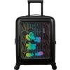 American Tourister Dashpop Disney - Bagaglio a Mano 55x40x20/23 cm, Trolley Cabina Rigido Espandibile per Ryanair & la Maggior Parte delle Compagnie, 41/47L, Mickey Neon Gradient