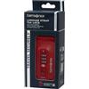Samsonite TA Revolution - Cinghia per bagagli con lucchetto TSA, regolabile 50mm, fibbia a scatto robusta, cinghia per valigia sicura per viaggi, Rosso
