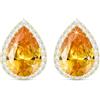 Linawe Orecchini gialli accessori donna, orecchini in oro, orecchini gioielli, set di gioielli orecchini ipoallergenici, orecchini in oro da sposa bigiotteria senza nichel