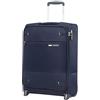 Samsonite Base Boost - Valigia da cabina 55 x 40 x 20 cm, con 2 ruote, valigia morbida da cabina adatta alla maggior parte delle compagnie aeree, lucchetto TSA, leggera, 41 L, Blu (Navy Blue)