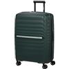 Samsonite Neo Flux - Spinner M, Valigia espandibile, 68 cm, 86/96 L, Verde giungla (Jungle Green)