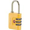 Samsonite TA Revolution - Lucchetto a combinazione TSA con codice a 3 cifre, lucchetto per bagagli sicuro per valigie e borse, lucchetto per valigia, Giallo