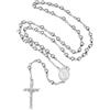 FaithHeart Collana Rosario Cristiano Medagila San Michele Argento Nero Oro Catena Lunga di Perline Preghiera 66+16 CM Collana Amuleto Gioielli Religiosi Regalo Compleanno
