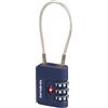 Samsonite TA Revolution - Lucchetto a cavo TSA con combinazione a 3 cifre, lucchetto per bagagli sicuro per valigie e borse, Blu (Midnight Blue)