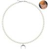 Netrox - Collana di Perle Donna e Uomo, Girocollo con Perline Colorate e Bianche, Bigiotteria di Lusso, Corta, Perla, Collane Eleganti, Collana Donna Girocollo, collane uomo