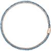 Breil, Collezione Magnetica System, Collana Donna, Girocollo con Catena a Margherita in Acciaio IP Lucido e Pietre Naturali Agata, Pratica Chiusura con Magnete