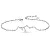 Clearine Bracciale Argento 925 Oroscopo 12 Costellazione Regalo per Compleanno Astrologia Braccialetto Trasparente "Leo"