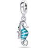 TINSLO Bead Charm Ciondolo Argento Sterling 925 con Cubic Zirconia Pendenti per Pandora Braccialetti, Compatibile con Braccialetti e Collane europei