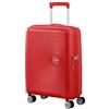 American Tourister Soundbox - Trolley S Espandibile Bagaglio a Mano, 55 cm, 35.5/41 L, Rosso (Coral Red)