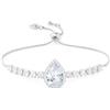 Linawe Braccialetto da tennis da donna in argento, set di braccialetti con pietre preziose e diamanti, gioielli da sposa, gioielli da damigella d'onore, braccialetto da donna