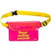 Fisura - Borsa impermeabile. Marsupio impermeabile. Borsa stagna con cintura regolabile. Dimensioni: 22,5 x 12,5 centimetri. (Summer, rosa)