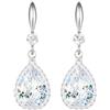 Linawe Set di orecchini pendenti in argento, orecchini pendenti da donna, orecchini in cristallo per gioielli di moda, orecchini a goccia con diamanti, orecchini da sposa in moissanite