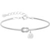 J.Fée Bracciale Donna con Iniziali Bracciale Nodo Bracciali Donna Argento 925 Bracciali Donna Argento Iniziale,Regalo Donna Regalo Amica Fidanzata Coppia V