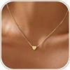 VIROMY Collane d'Oro con A Iniziali a Cuore per Donne Collane con Ciondolo a Forma di Lettera Placcate in Oro 14k Regali di Gioielli Personalizzati per Lei