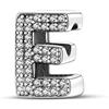 TINSLO Ciondolo Argento Sterling 925 Lettere con Cubic Zirconia Pendenti per Pandora Braccialetti, Compatibile con Braccialetti e Collane europei, perfetto Regali per Moglie e Ragazze KJC165