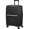 Samsonite Neo Flux - Spinner M, Valigia espandibile, 68 cm, 86/96 L, Nero (Black)