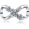 TINSLO Bead Charm Ciondolo Argento Sterling 925 con Cubic Zirconia Pendenti per Pandora Braccialetti, Compatibile con Braccialetti e Collane europei