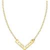 Sofia Milani - Collana da Donna in Argento 925 - Placcata in Oro - Ciondolo a Triangolo - N0456