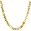PROSTEEL Collana Uomo a Catena Barbazzale Cubana Grande Robusta, Larghezza 6 mm, Lunghezza 60 cm, Acciaio IONX Placcato Oro 18K, Hip Hop Punk Rap, Oro, Regalo Perfetto (con Confezione)