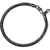 PROSTEEL Bracciale Uomo Nero a Catena Veneziana 22CM Braccialetto Uomo Acciaio a Treccia Metallica Stile Urbano Impermeabile Ipoallergenico