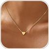 VIROMY Collane d'Oro con C Iniziali a Cuore per Donne Collane con Ciondolo a Forma di Lettera Placcate in Oro 14k Regali di Gioielli Personalizzati per Lei