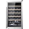 Cecotec Enoteca 24 Bottiglie - Frigorifero per Vini Bolero GrandSommelier 2450 Inox Compressor. Temperatura regolabile di 5-18 °C, alte prestazioni, funzionamento silenzioso e senza vibrazioni