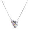 Linawe Ciondoli a catena in argento, gioielli in argento, set di catenine in acciaio inossidabile, collana di gioielli alla moda con pietra portafortuna in cristallo, regalo per donna