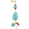 Lebole Maison Lebole Orecchino Donna, Orecchino Donna Pendente Elegante e Leggero, in Ottone Galvanizzato Oro con Resine e Pietre Naturali, Gioielli Donna Artigianali Made in Italy, Idea Regalo Ricercata