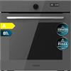 Cecotec Forno Integrabile Multifunzione 60 cm Bolero Hexa AF316000 Glass Grey A. 3400W, 81L Capacità, 11 Funzioni con Airfryer Master, Pizza Master, Steam Asisst, Steam EasyClean, 3D Cooking, Defrost