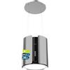 Cecotec Cappa a Isola Rotonda 38 cm Bolero Flux CRE 385500 Inox A+. Portata 591,2 m³/h, Motore DC, Comandi Elettronici, Filtro Carbone, Classe A+, Finitura Inox