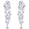 EVER FAITH Orecchini donna,EVER FAITH Austriaco Cristallo Elegante a Goccias Sposa Pendente Orecchini traforati