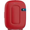 Cecotec Mini Frigorifero Bolero MiniCooling 4L Bora Red, 12V-220V, Compatibile con auto e roulotte, Funzione di raffreddamento e riscaldamento, Intervallo di temperatura 5-65°C, Trasporto facile