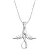 Sofia Milani - Collana da Donna in Argento 925 - Con Pietra Zircone - Ciondolo ad Angelo - 50157