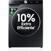Samsung Lavatrice AI Control WW90DG6U85LB/U3 Libera installazione, 9 Kg, 1400 RPM, Wifi, Ecodosatore, Vapore, Carica Frontale, Corpo: Nero, Oblò: Nero, 60l x 85h x 60p cm, Normal