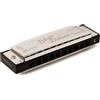 Fender Blues Deluxe - Armonica Diatonica in Do (C), 10 Fori, Copertura Cromata in Nichel, Comb in ABS, Suono Affidabile, Include Custodia e Panno