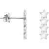 SOFIA MILANI - Orecchini da Donna in Argento 925 - Orecchino a Perno a Stella - E1406