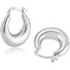 ASH'S CHOICE Orecchini Donna Argento 925 Cerchio Post